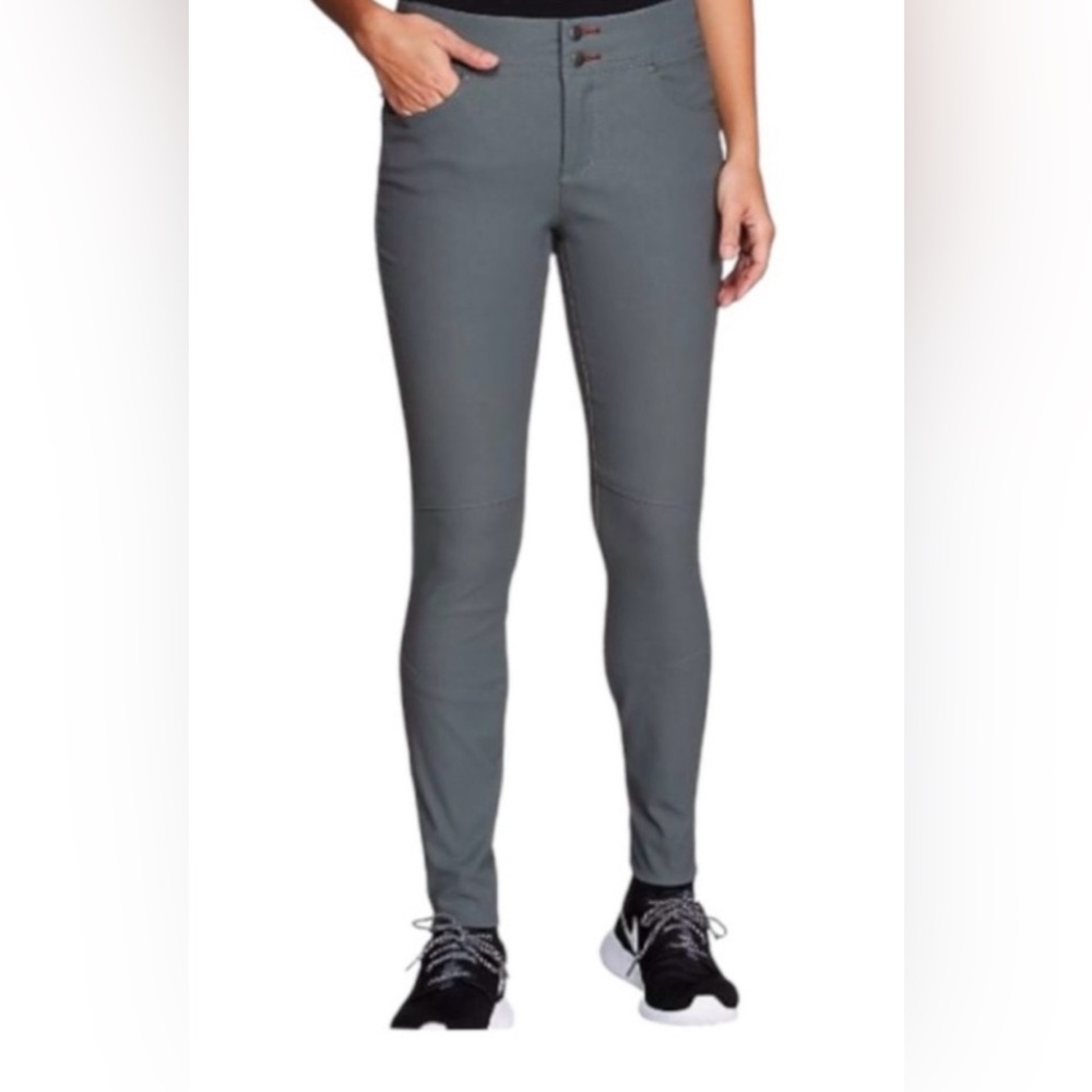 TOAD & CO Flextime Skinny Pant Womens 14 Gray Mid Rise Full Length